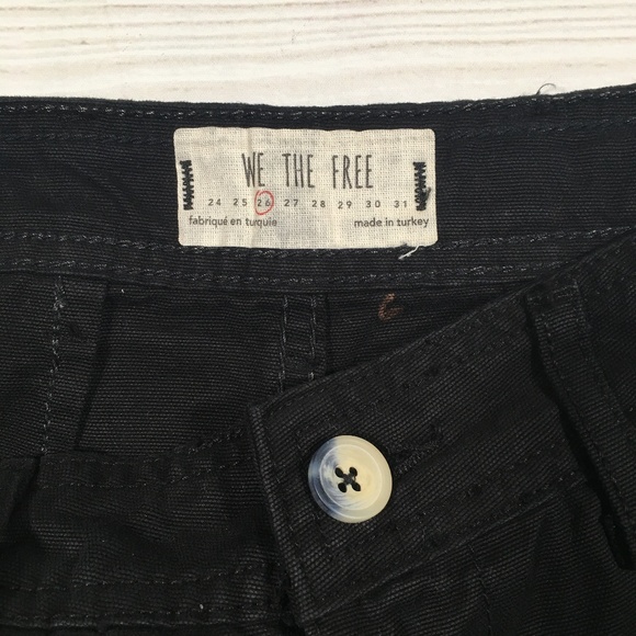 NWT FREE PEOPLE Black Wide Leg Pants Size 26 - Picture 4 of 8